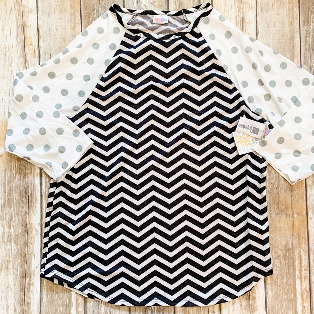 NWT LuLaRoe Zig Zag Polka Dot Randy - Unicorn